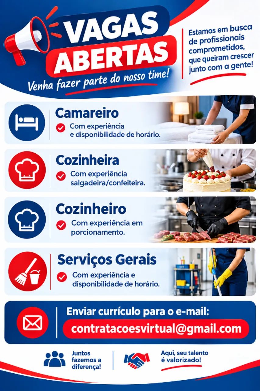 Diversas Vagas em Aberto