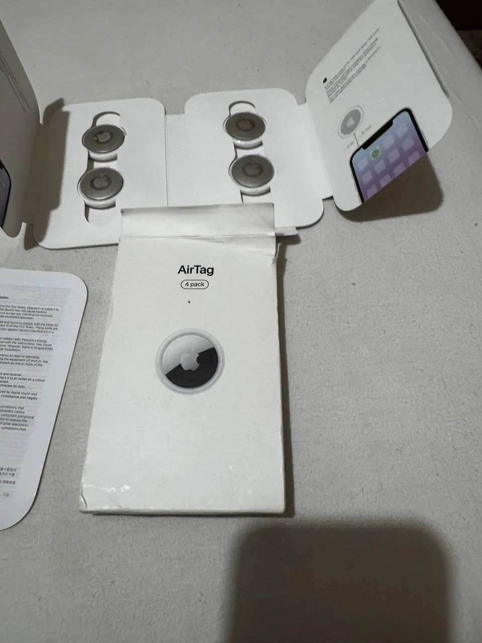 Kit com 4 AirTags Apple 