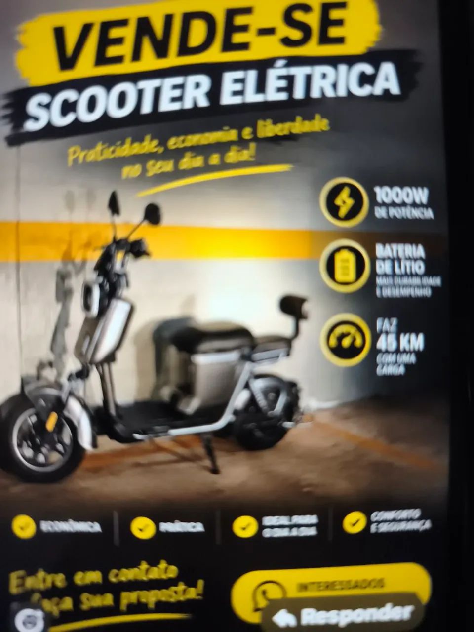 Moto elétrica 1000