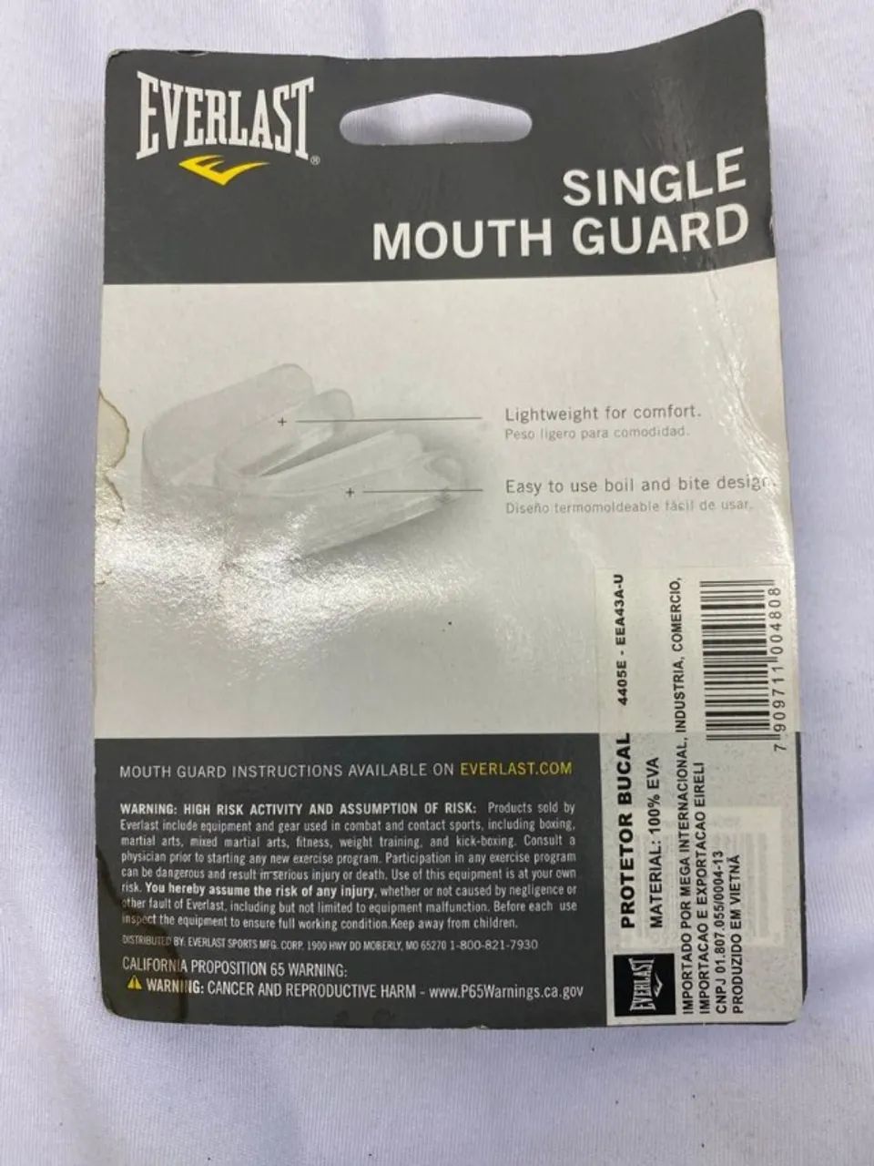 Protetor Bucal Transparente Simples Everlast - Foto 2