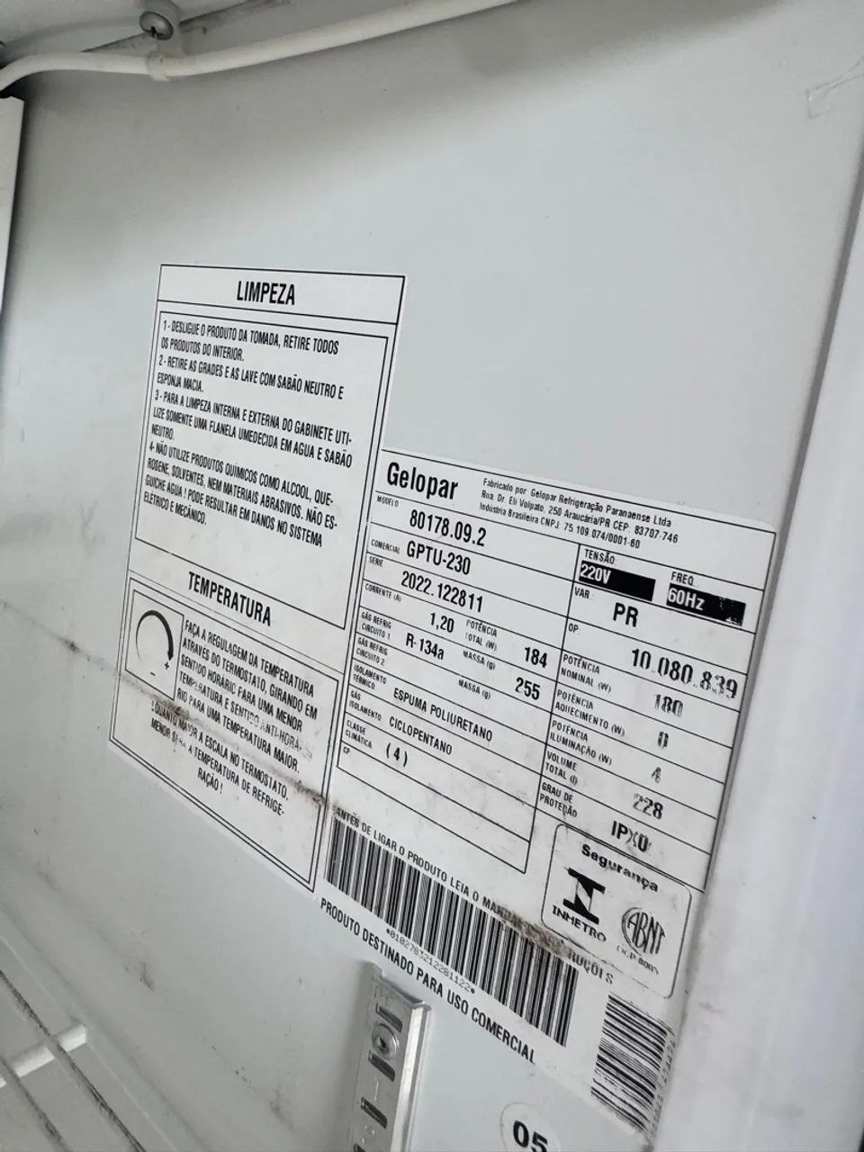 REFRIGERADOR / EXPOSITOR GELOPAR GPTU-230 - OPORTUNIDADE!  - Foto 5