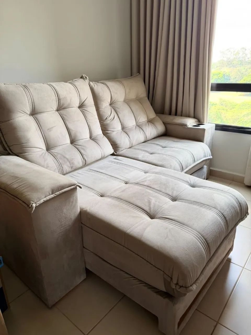 Sofá retrátil e reclinavel 2 lugares - Foto 5