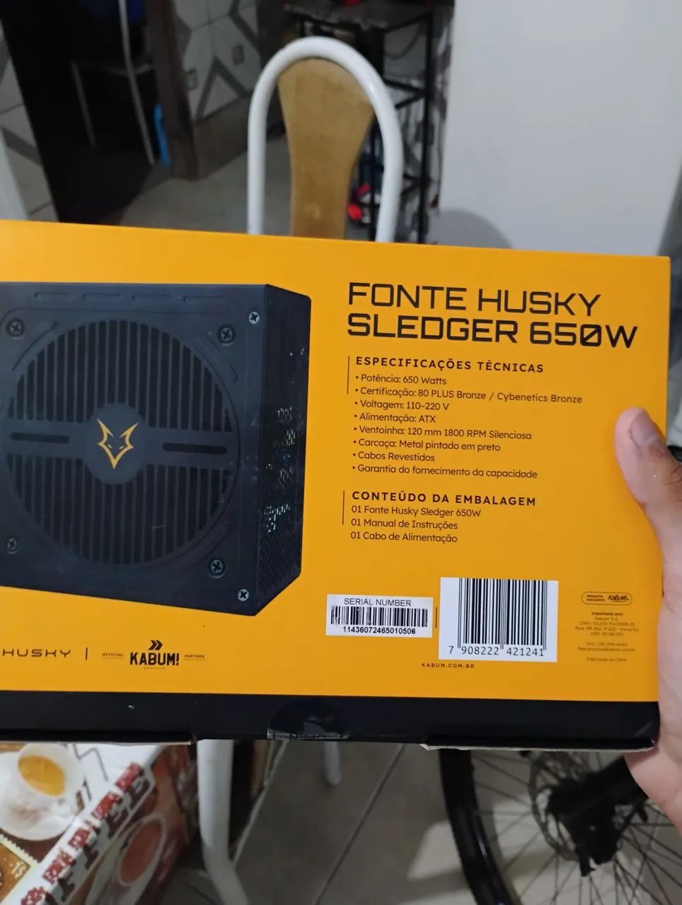 Fonte de alimentação Husky Sledger 650w Plus bronze - Foto 2