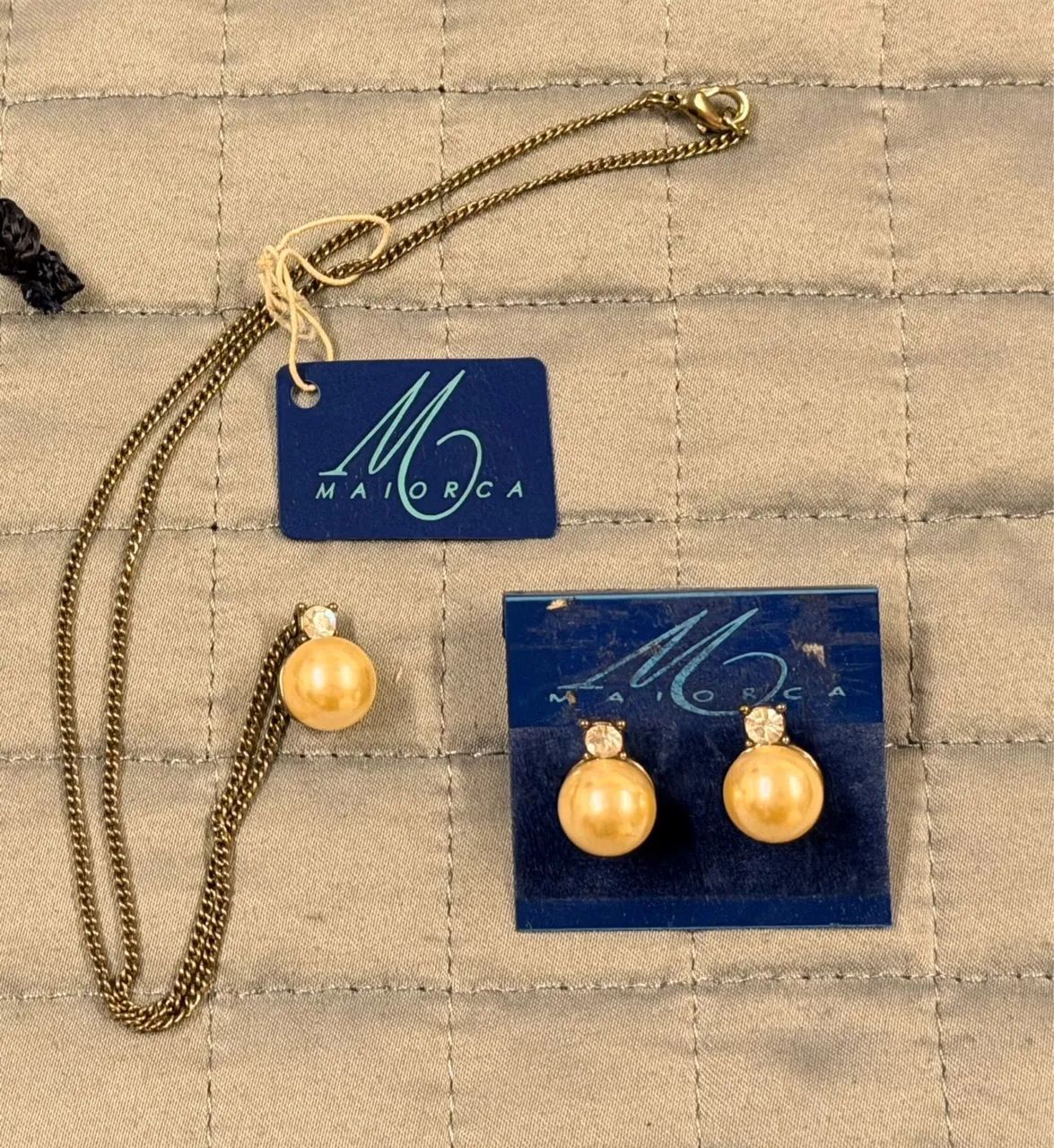 Conjunto Maiorca Original - Colar e Brincos Pérola de Mallorca