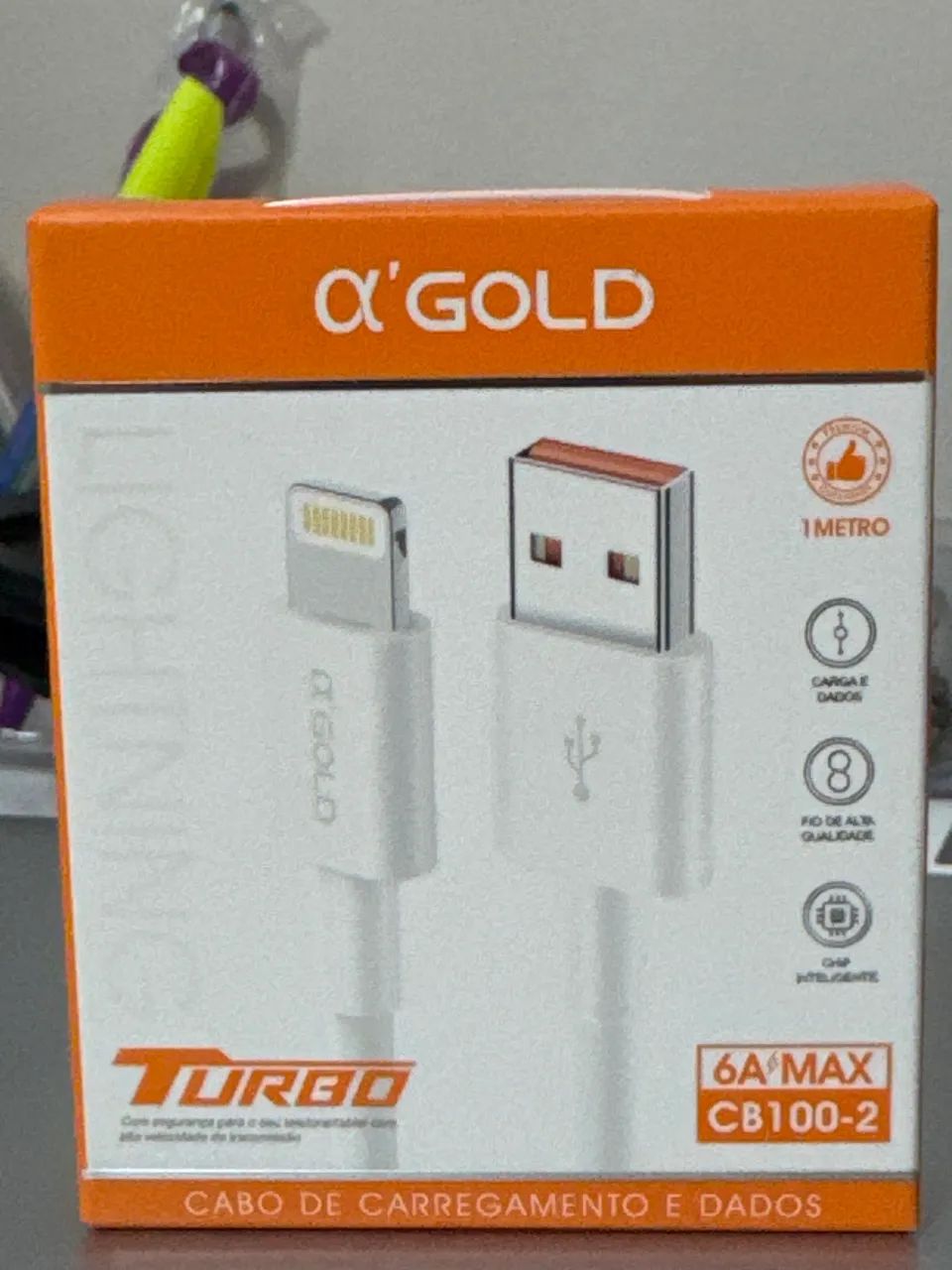 Cabo Gold Turbo    USB / Lightning  1Metro