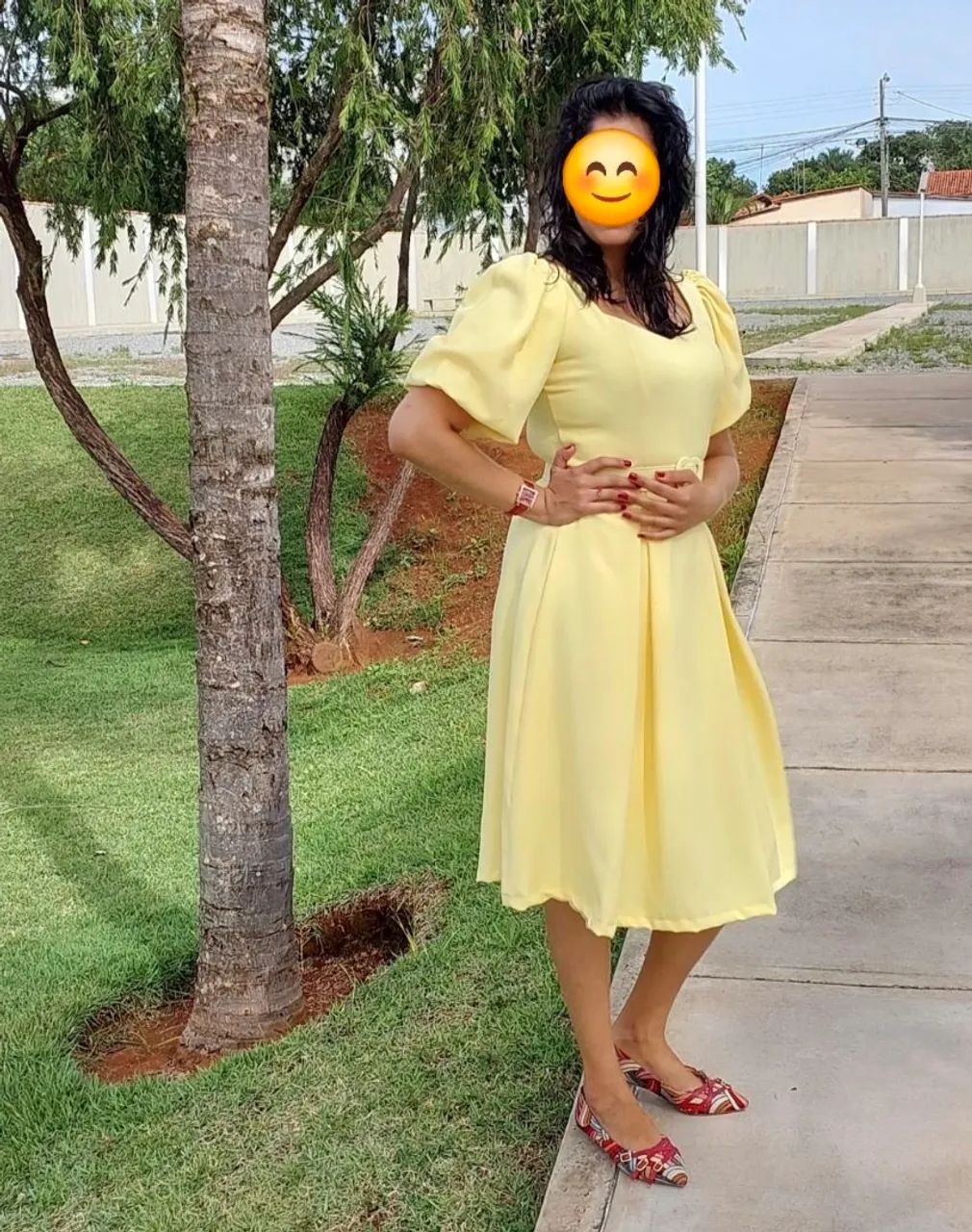 Vestido amarelo manteiga - Foto 2