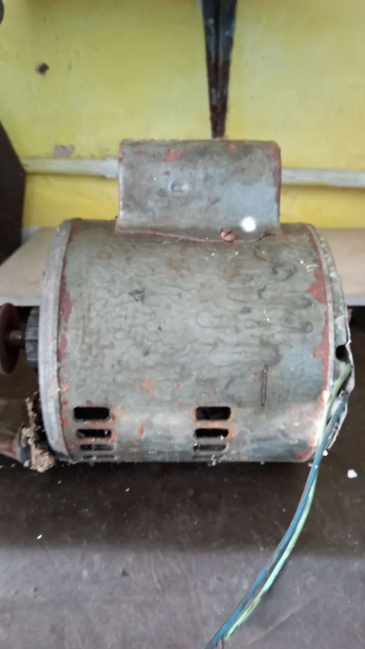 Motor Brasil, 0.5 CV, 1737 RPM, baixa rotação, funcionando, usado! - Foto 3