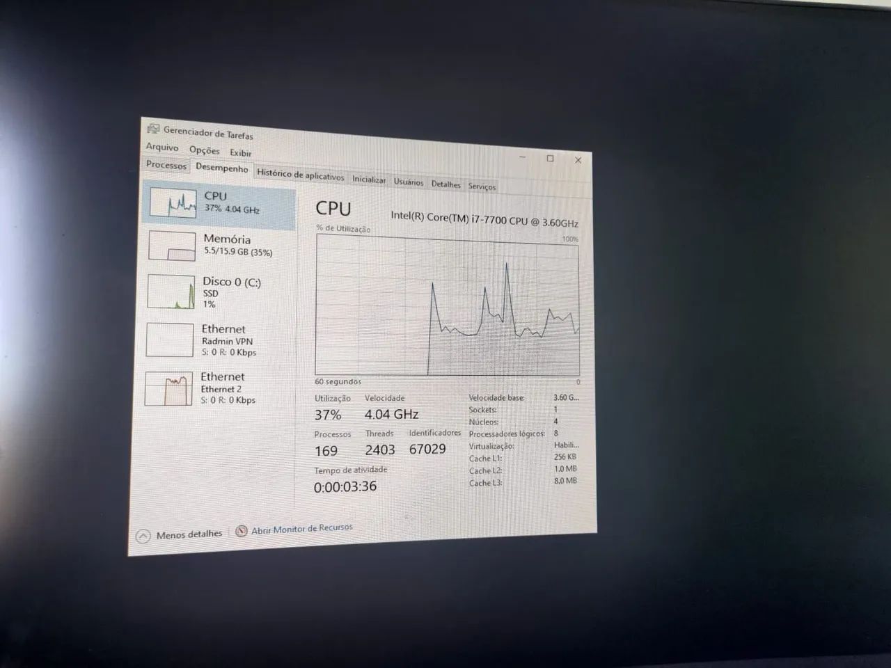 Intel i7 7700 + h270m gaming - Foto 2