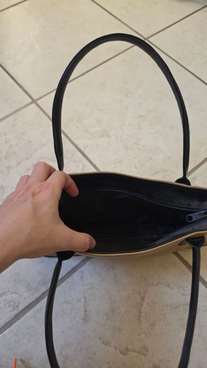 Bolsa Bege couro  - Foto 3