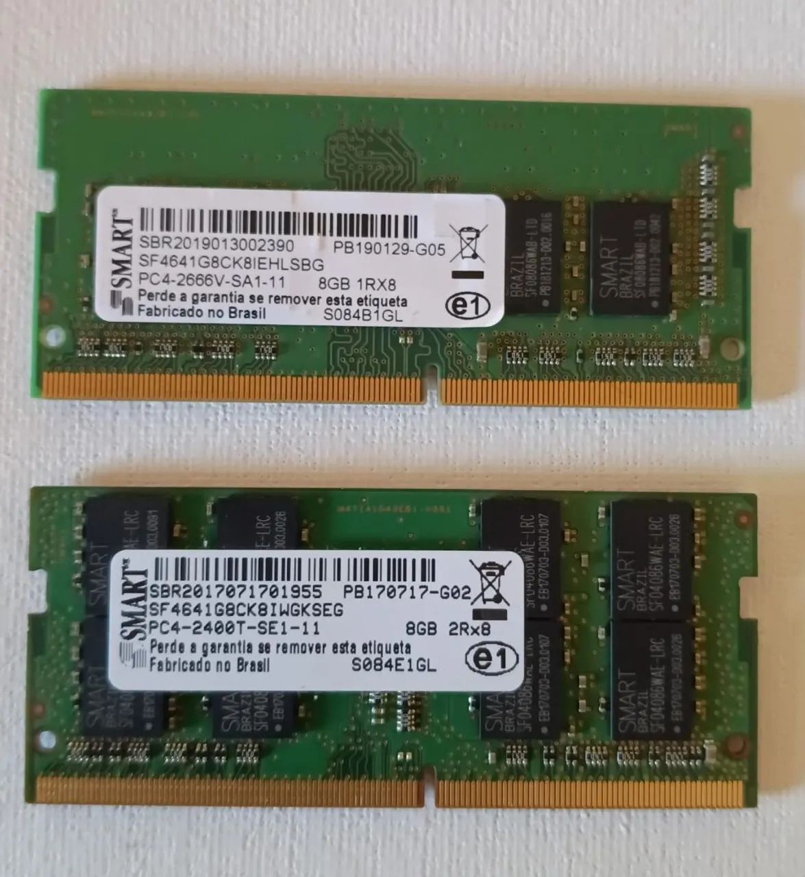 Memória ram 8GB DDR4 notebook 
