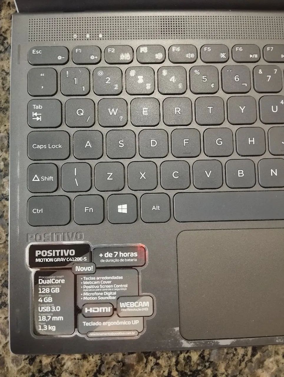 NOTEBOOK POSITIVO COM DEFEITO, IDEAL PARA RETIRAR PEÇAS OU REVENDA  - Foto 4