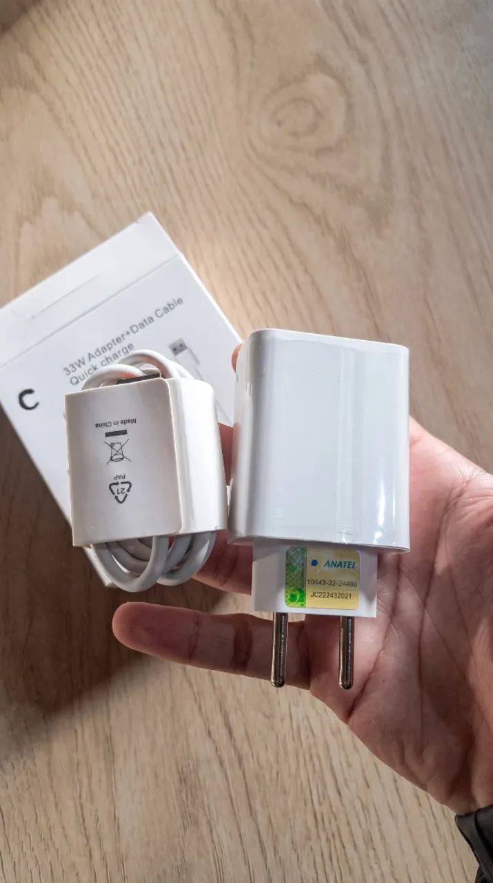 Carregador Turbo 33W Tipo C - Fonte + Cabo USB-C - Foto 4