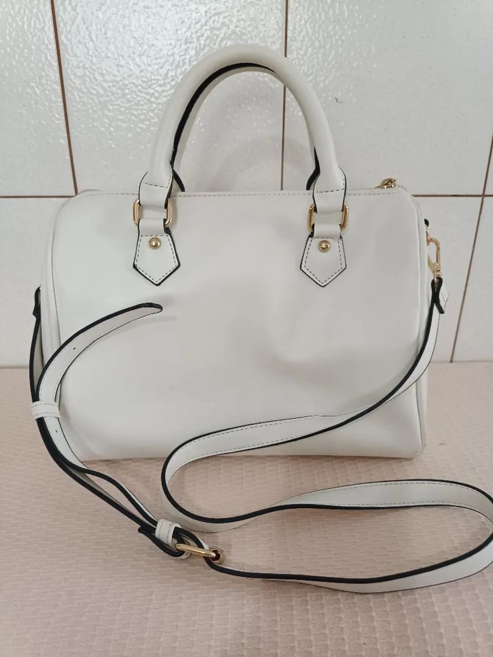  Bolsa Média triângulos Satinato  - Foto 2