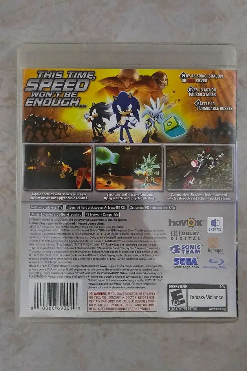 Game Sonic The Hedgehog (PS3). Perfeito - Foto 3