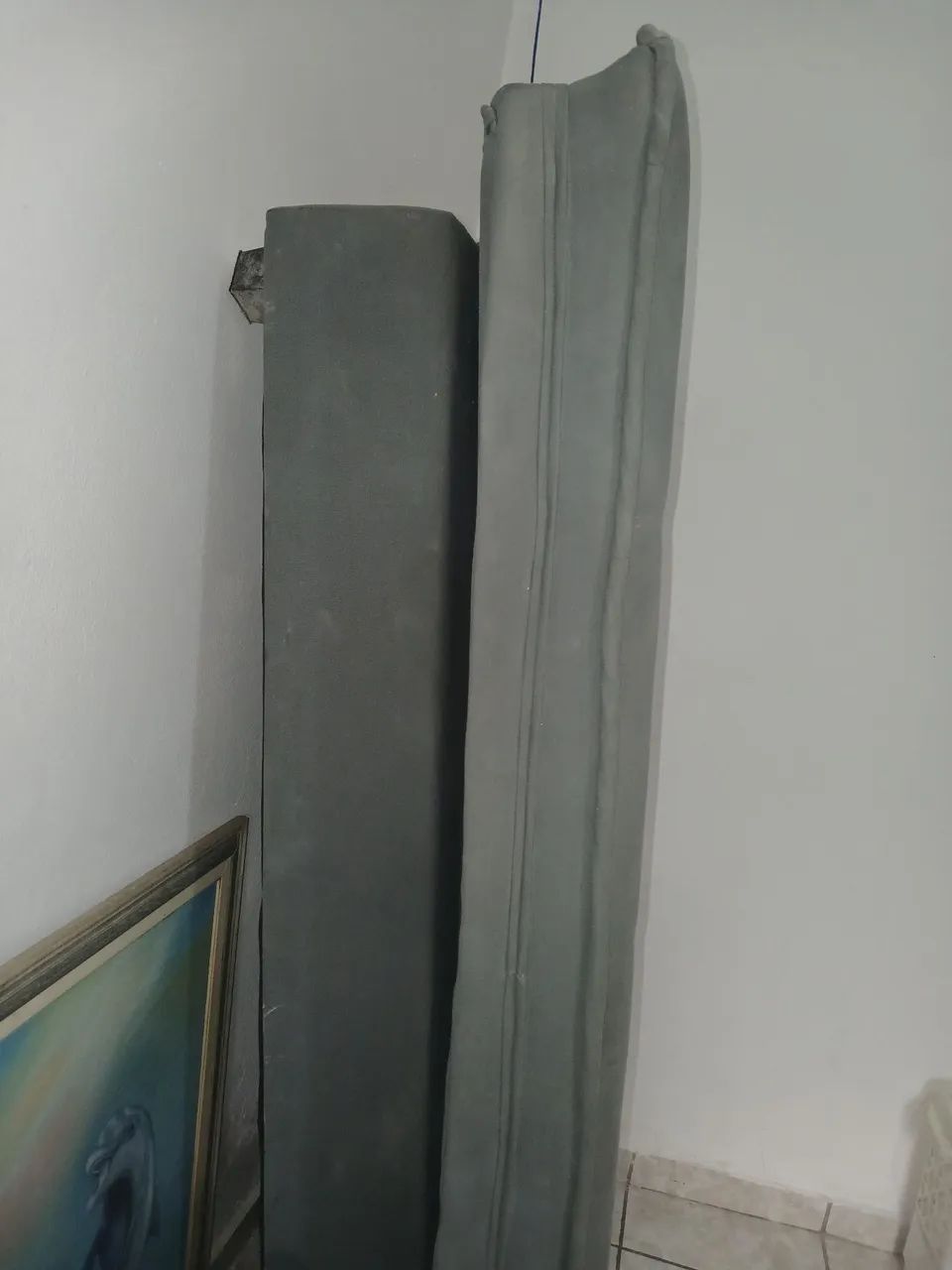 SOFA CINZA LIMPINHO NOVINHO SEM DETALHES