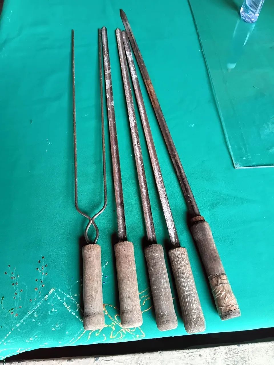 Espetos em aço 