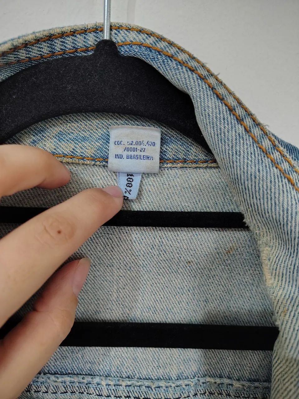 Jaqueta jeans masculina vintage - Foto 4