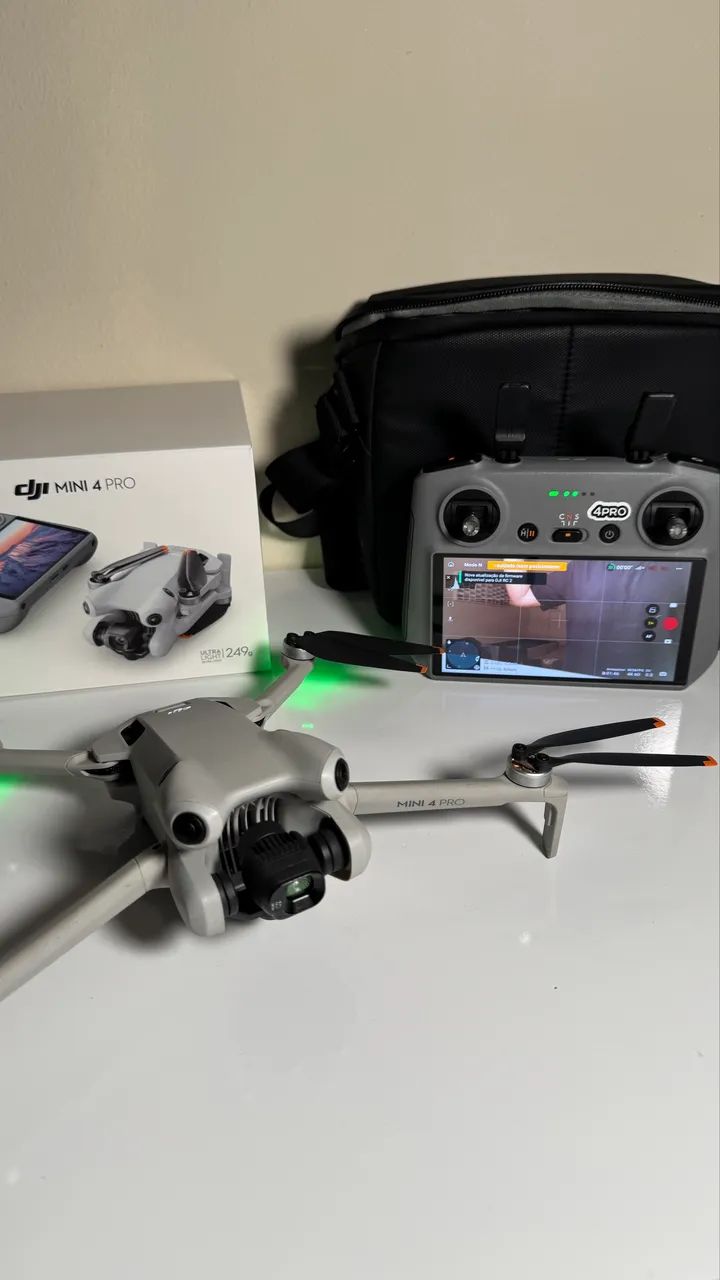 Drone DJI Mini 4 Pro controle com Tela e Anatel - Foto 2