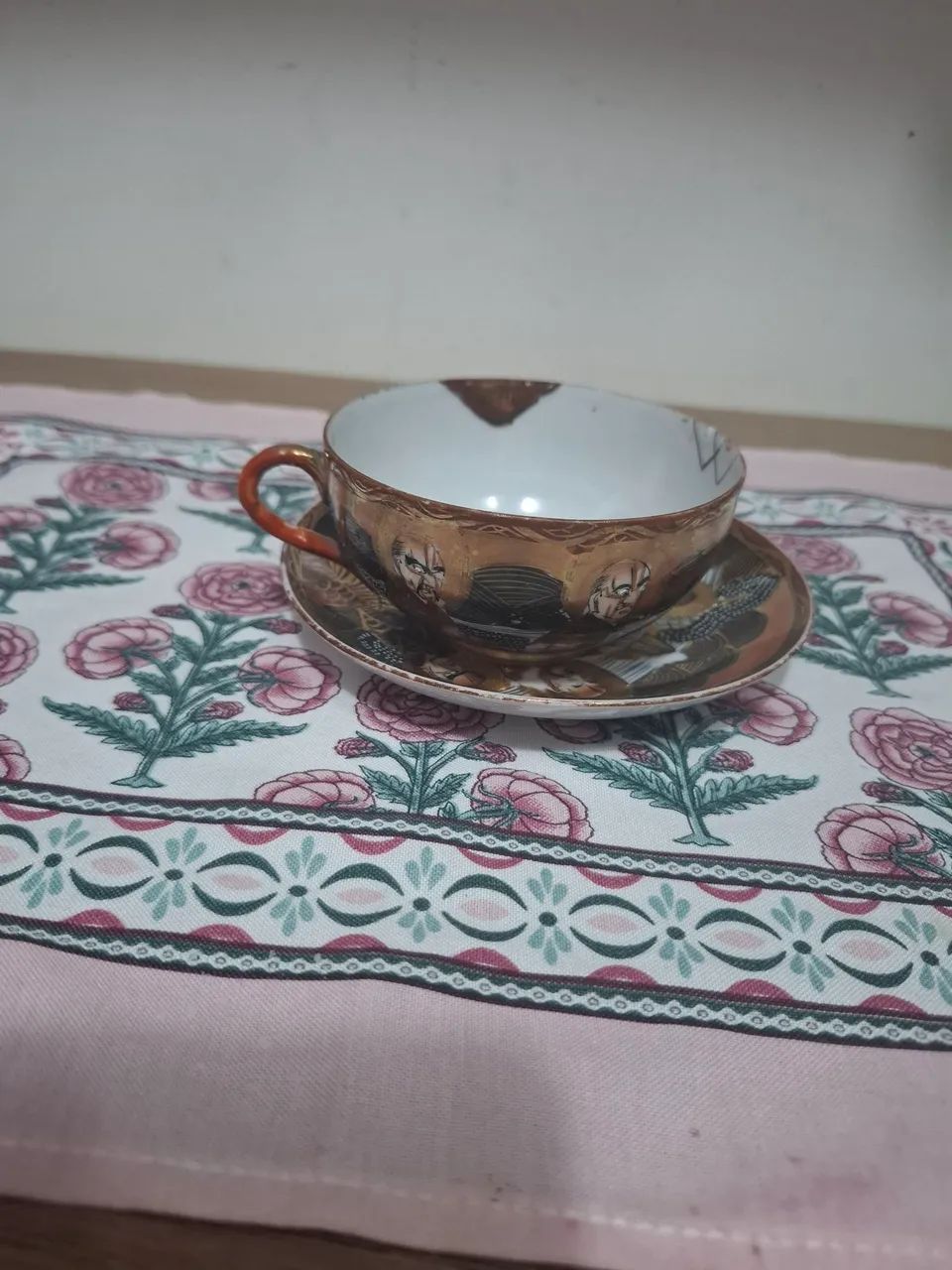 Exclusivo Conjunto Satsuma Vintage - Porcelana Japonesa Meiji com Pintura em Ouro - Foto 6