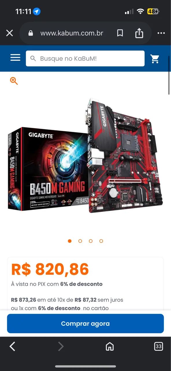 Placa mae b450m gaming (leia a descriçao)