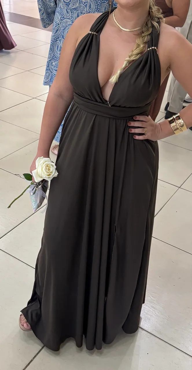 Vestido Longo Marrom  - Foto 3