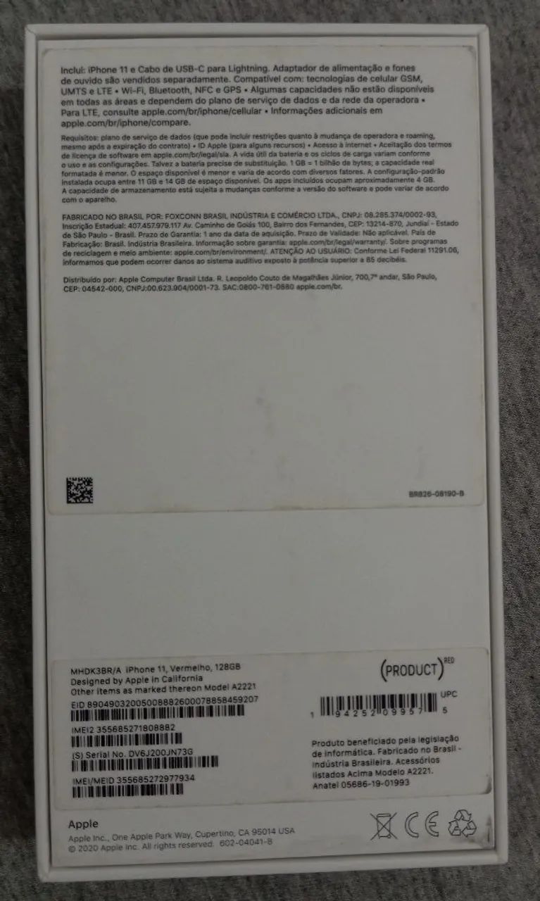 iPhone 11 128GB Vermelho ? Impecável + Caixa Original - Foto 2