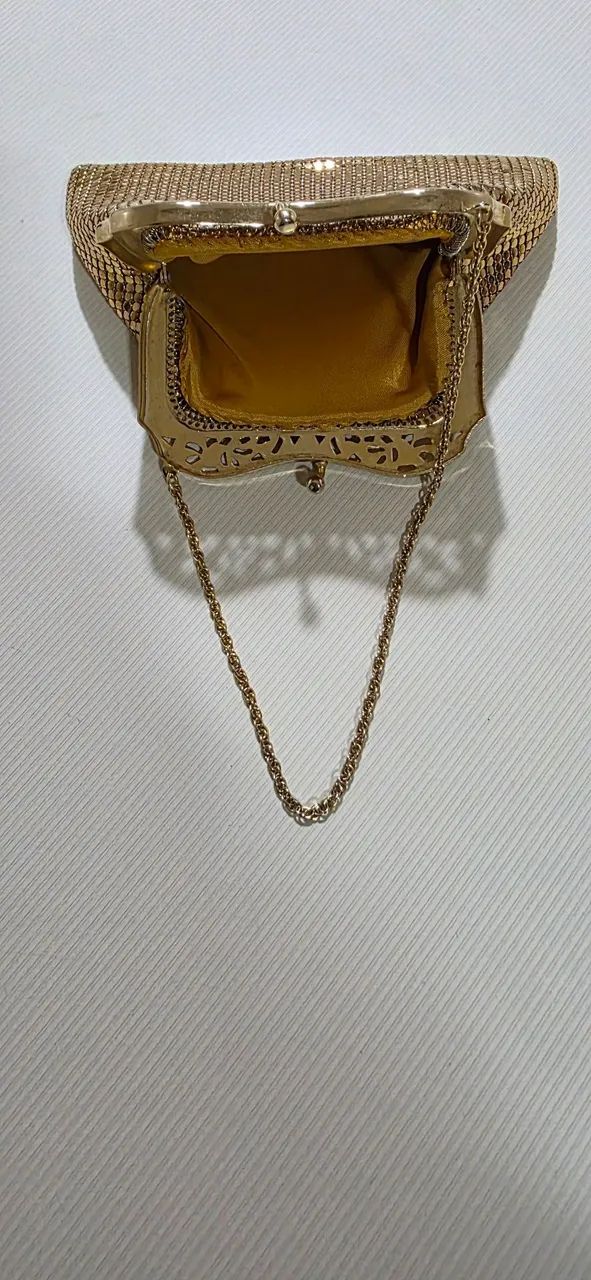 Bolsa de festa dourada - Foto 2