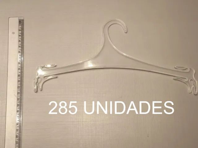 500 Cabides Plásticos Transparentes | Ótimo Estado - Foto 3