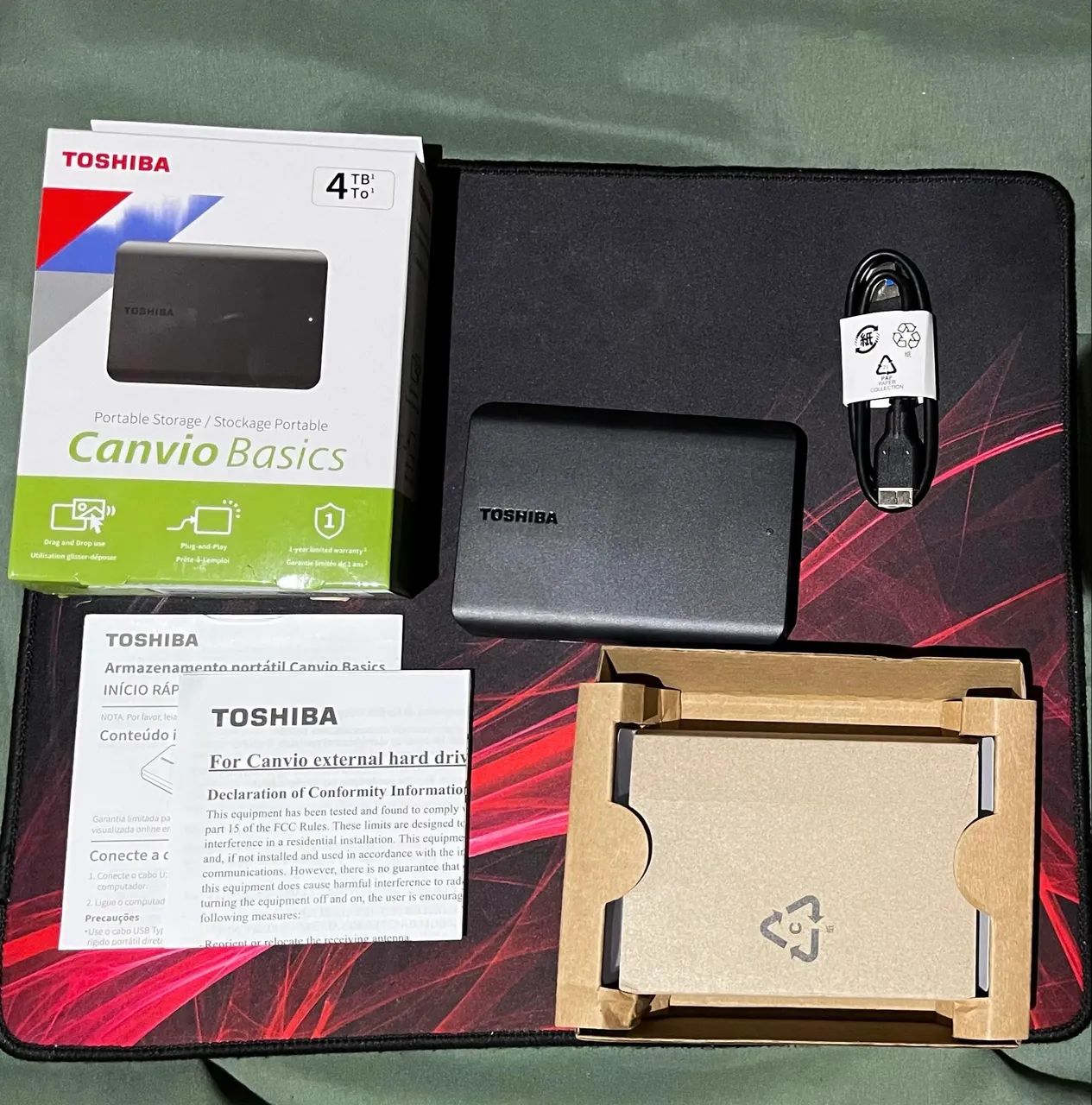 HD externo Toshiba 4TB - Armazenamento - Solon Borges, Vitória