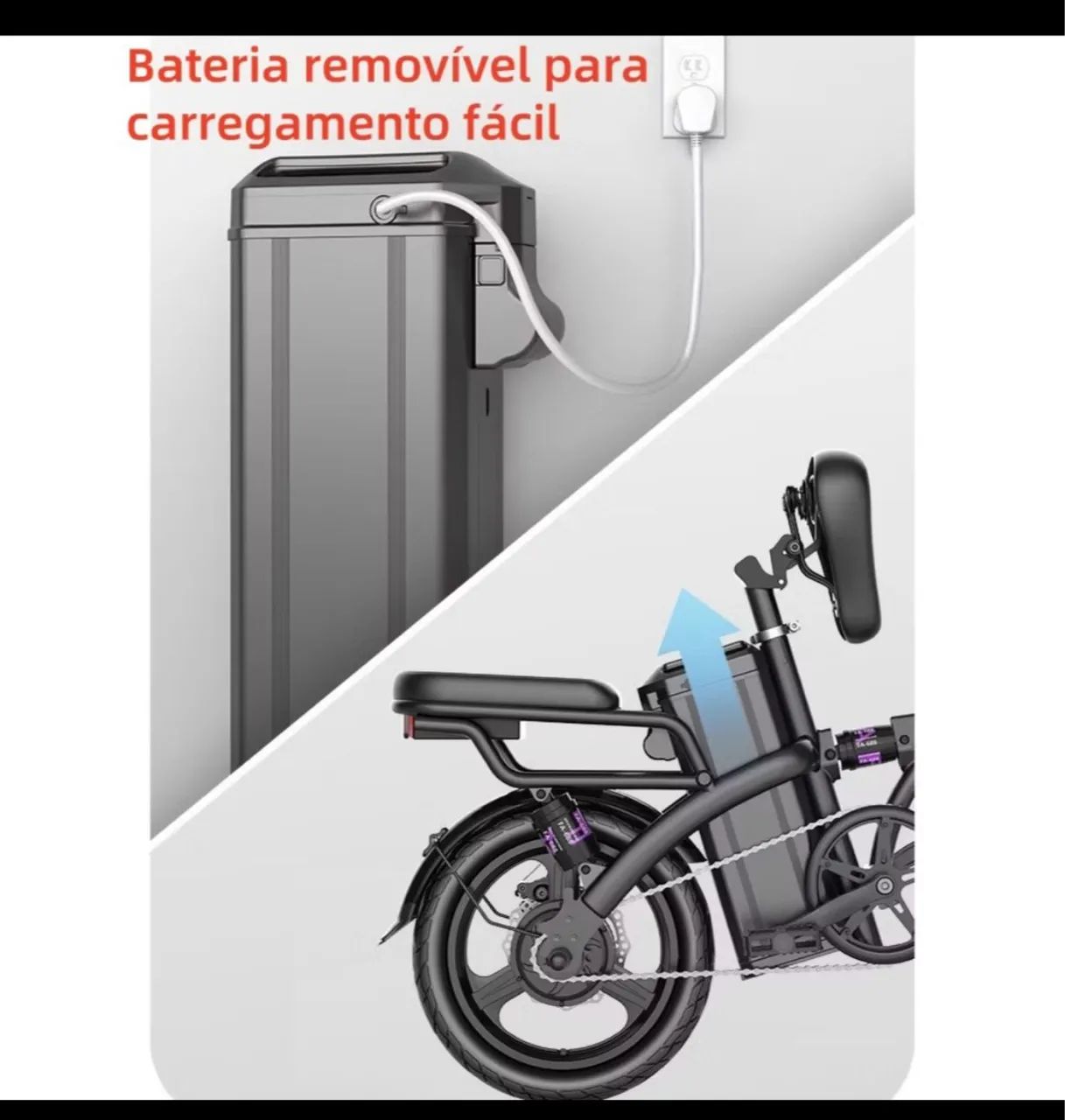 Bike elétrica dobrável  - Foto 4