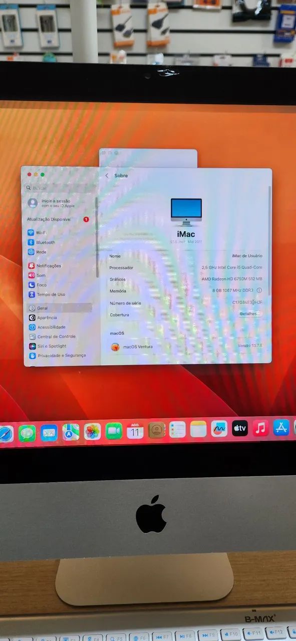 Apple iMac 2011 21.5" i5 240SSD - Foto 5