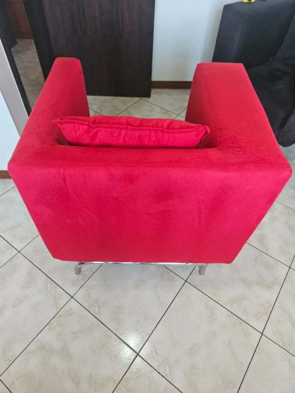 Poltrona Vermelha Tok&Stok Reformada  - Foto 4