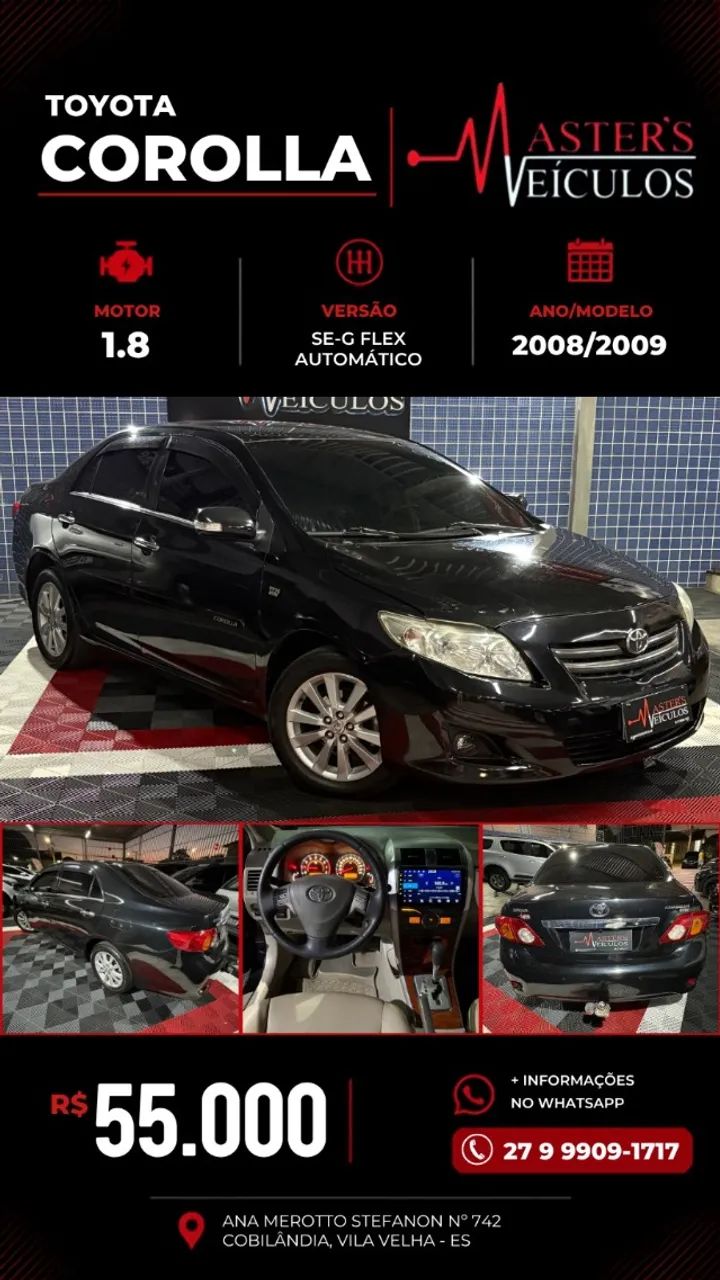 Toyota Corolla Corolla SE-G 1.8/1.8 Flex 16V Aut. 2009