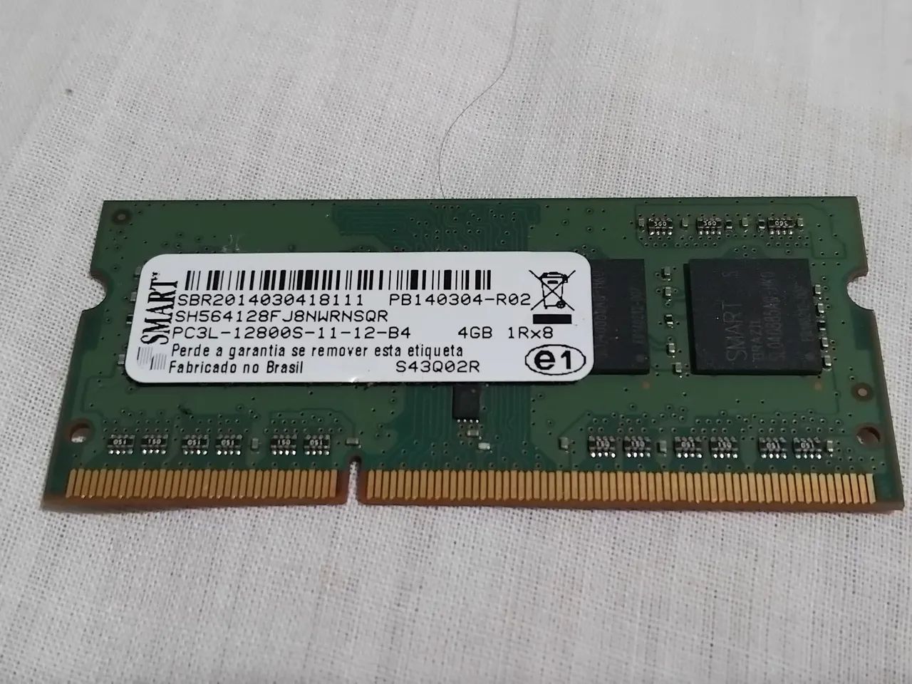 Memoria ddr3l 4gb notbook 