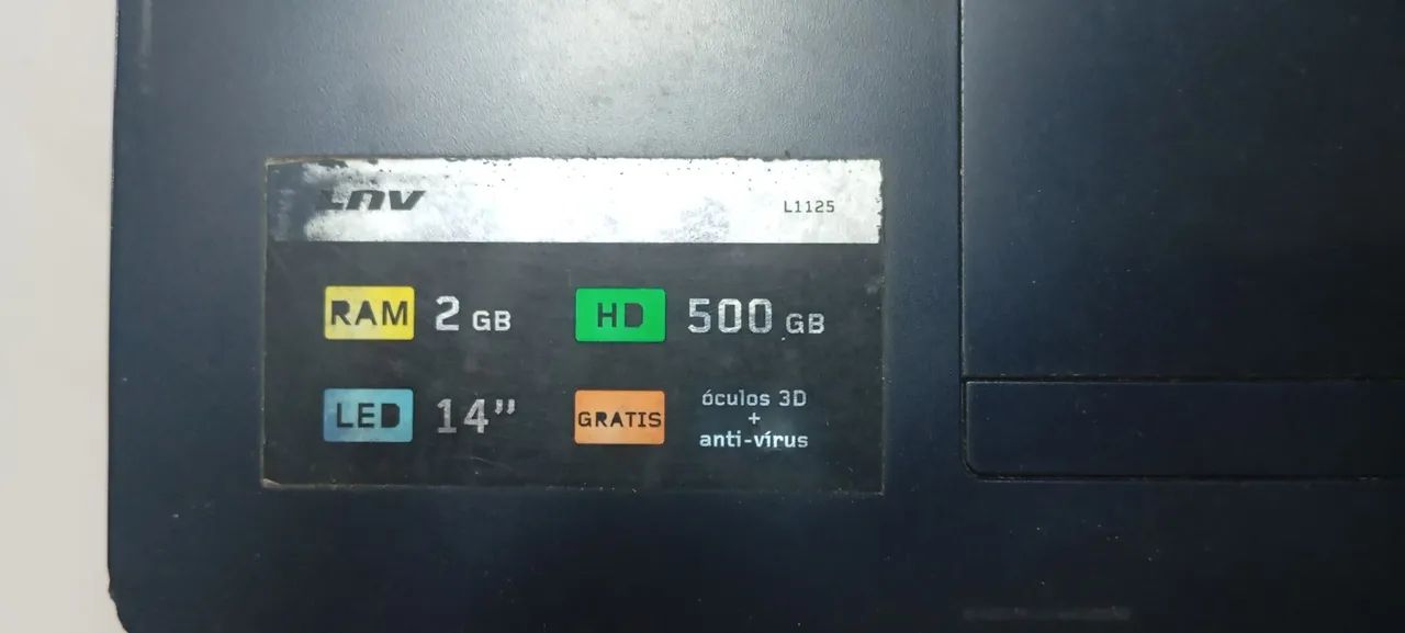 Lenovo 1125 500gb 2gb ram led 14  