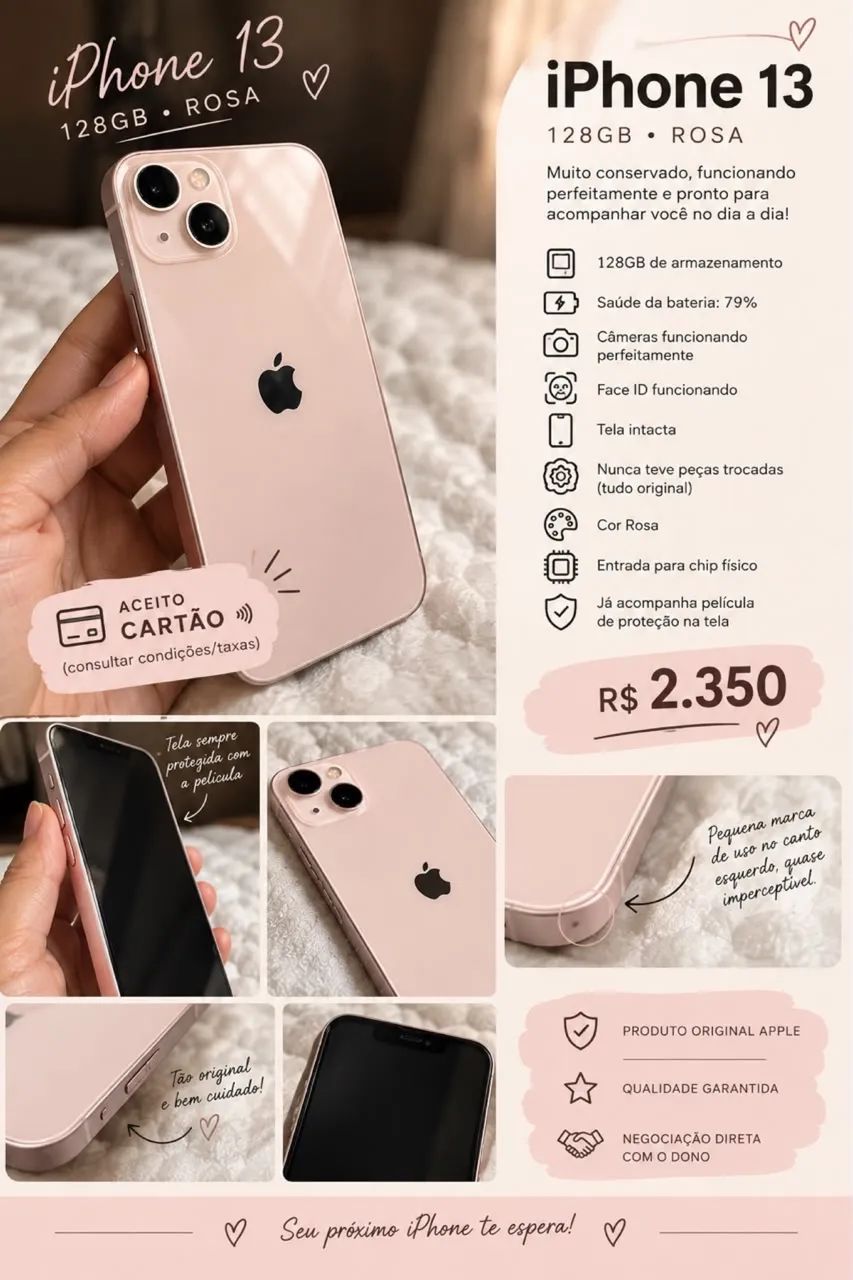 iPhone 13 rosa 