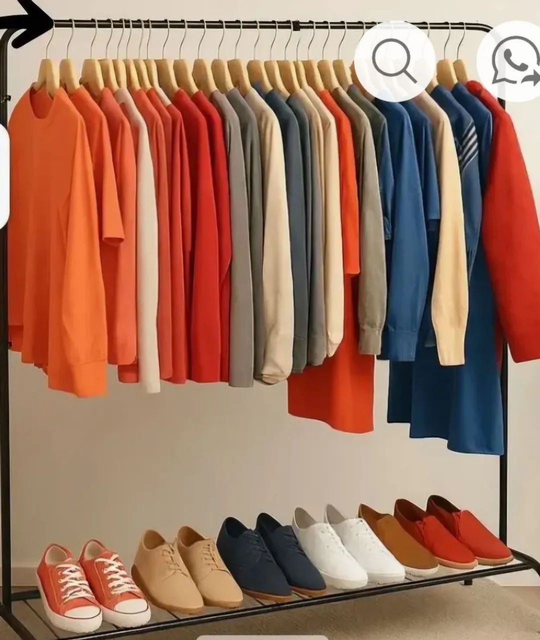 Arara de roupas cabideiro 