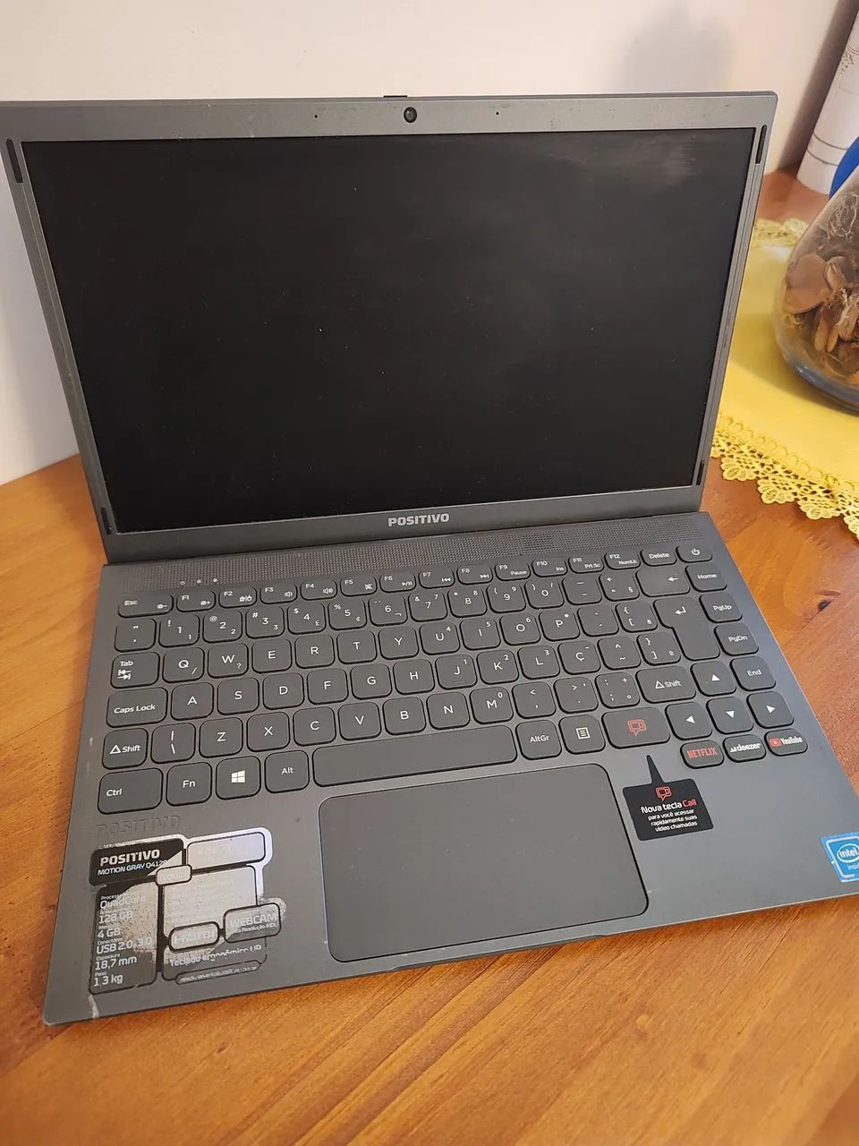 Notebook Positivo Motion Gray Q4128C--S - Usado! - Foto 2
