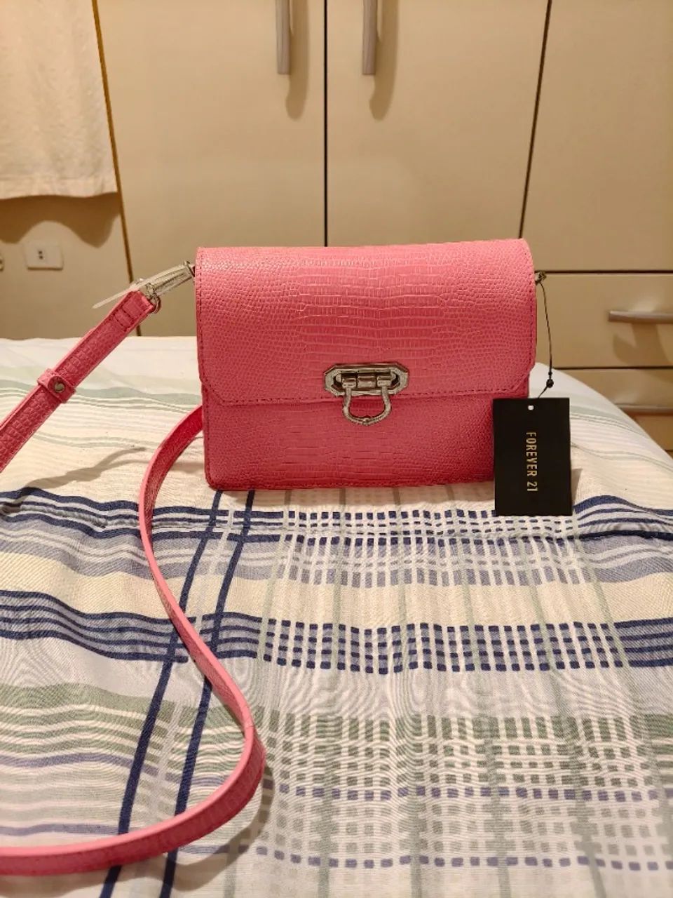 Bolsa Feminina Forever 21 - Rosa - Foto 3