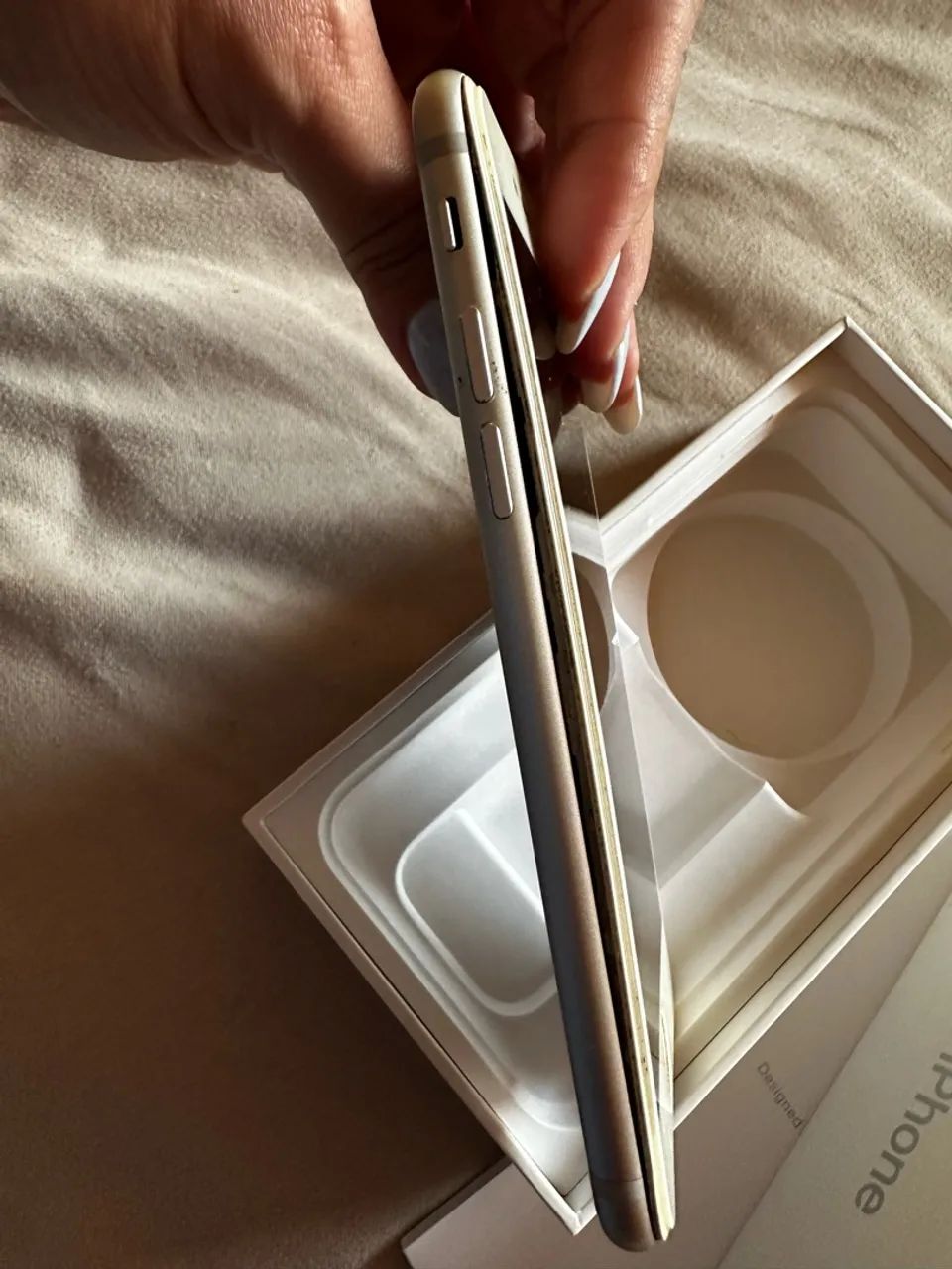 Sucata IPhone 7 prata 32gb - Foto 4