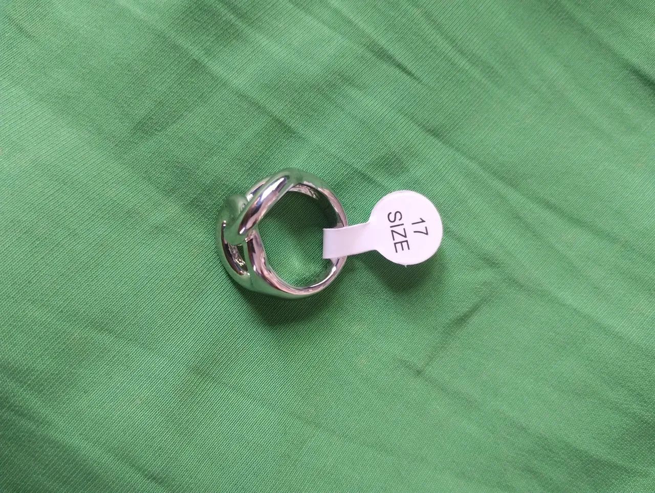 Anel Infinito prateado aço inoxidável  - Foto 2
