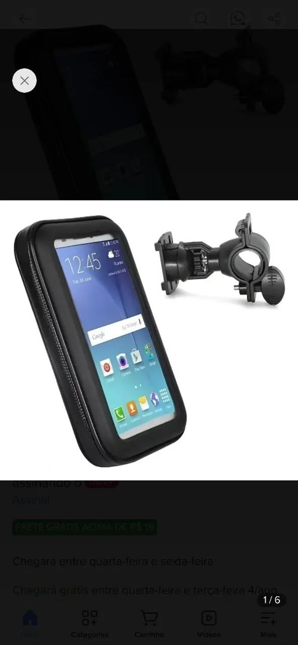 Suporte de celular bike e moto IT BLUE - Foto 2