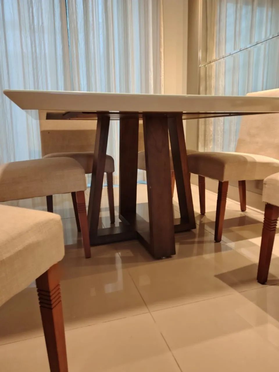 Mesa de jantar 6 lugares quadrada - Foto 3