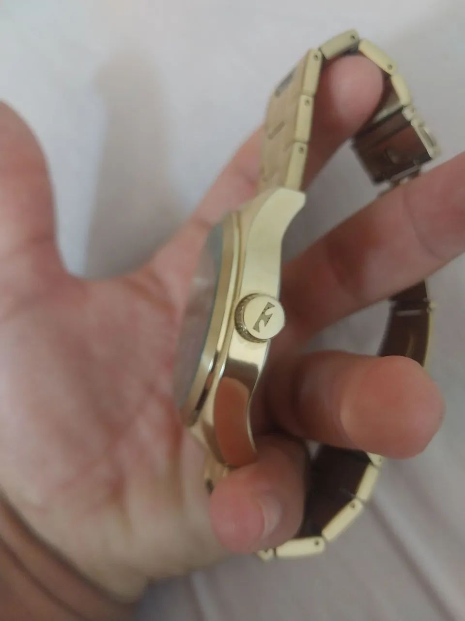Desapego, relógio Technos dourado, usado com ótimas condições e ainda acompanha os dentes - Foto 4