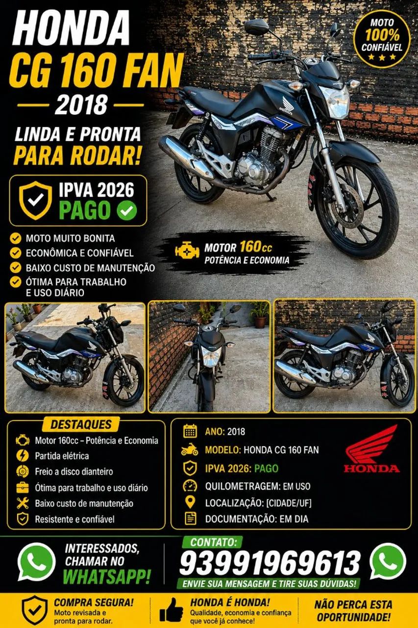 Moto bem conservada