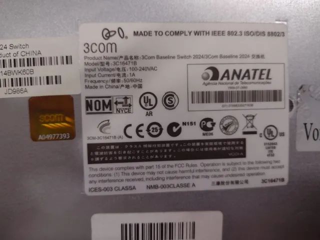 Switch HP 3COM V1405-24 (JD986A), 24 portas 10/100 Mbps - Foto 3