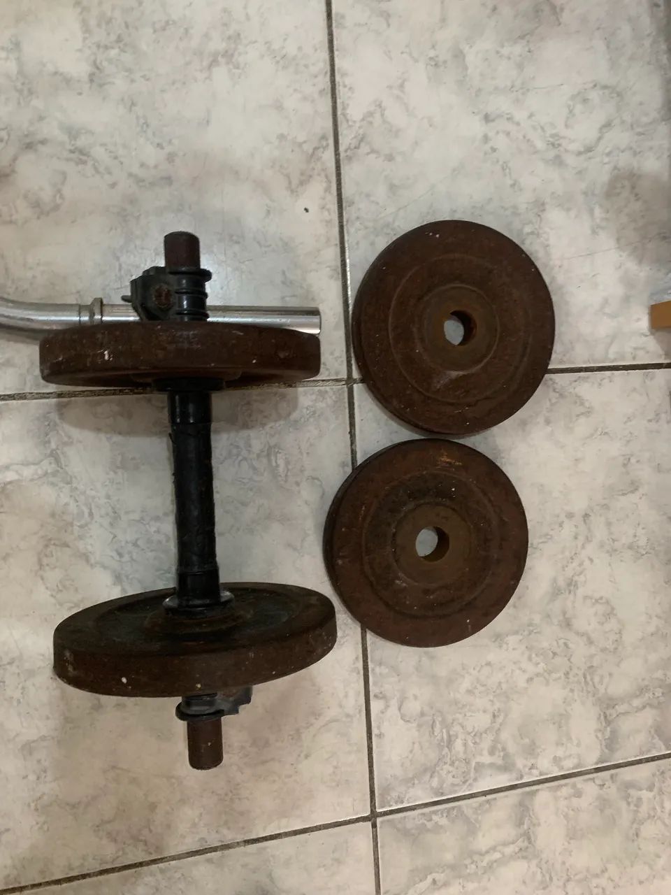 Barra de ferro fundido c a ilha de 5kg