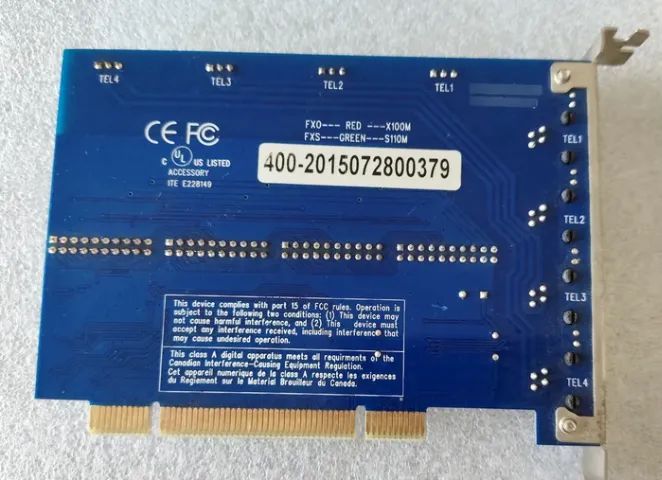 Placa Asterisk Tdm400p+ (tdm410p) 4 Portas Fxo - Foto 3