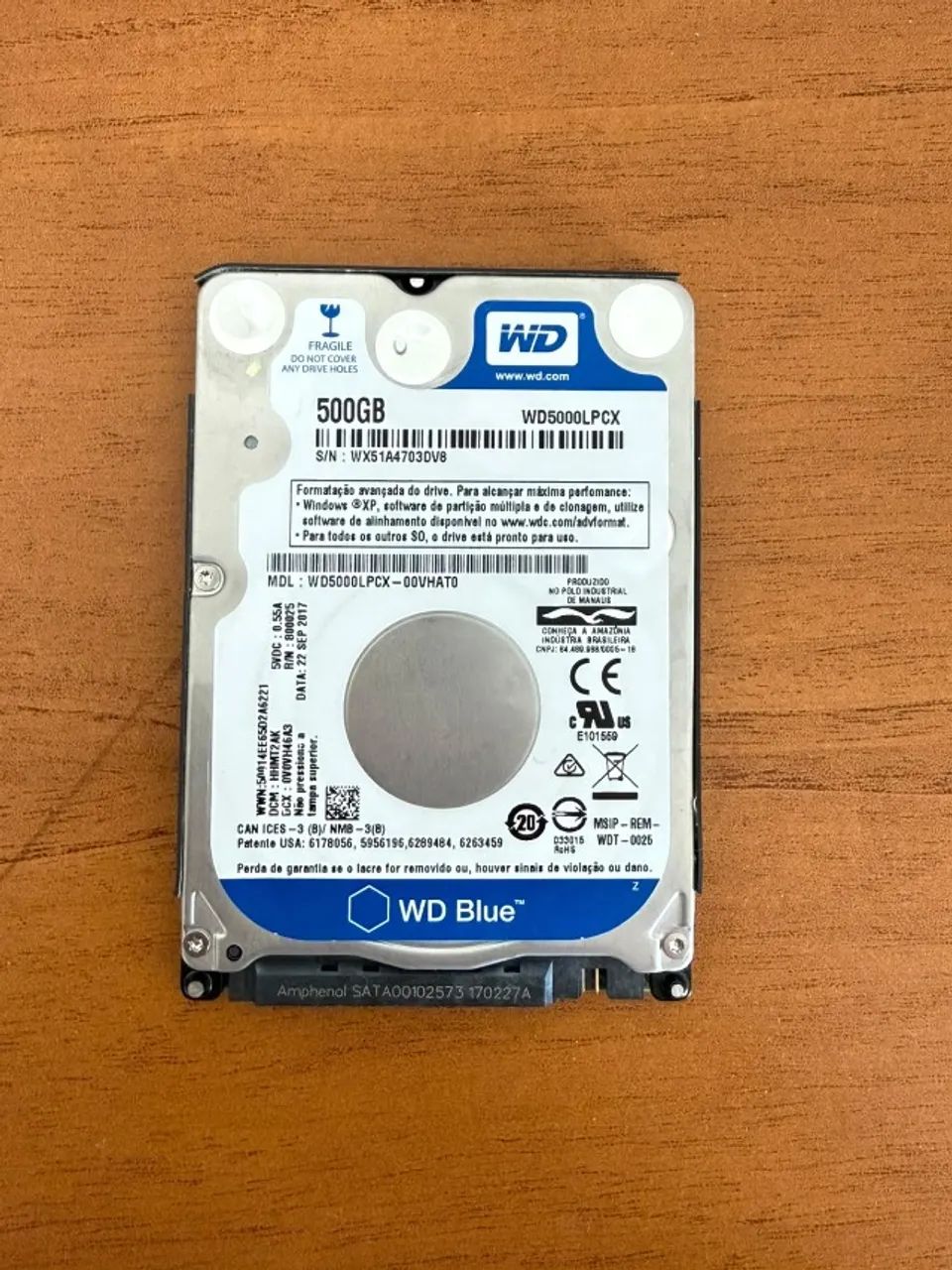 HD 500GB DE NOTEBOOK SAUDAVEL