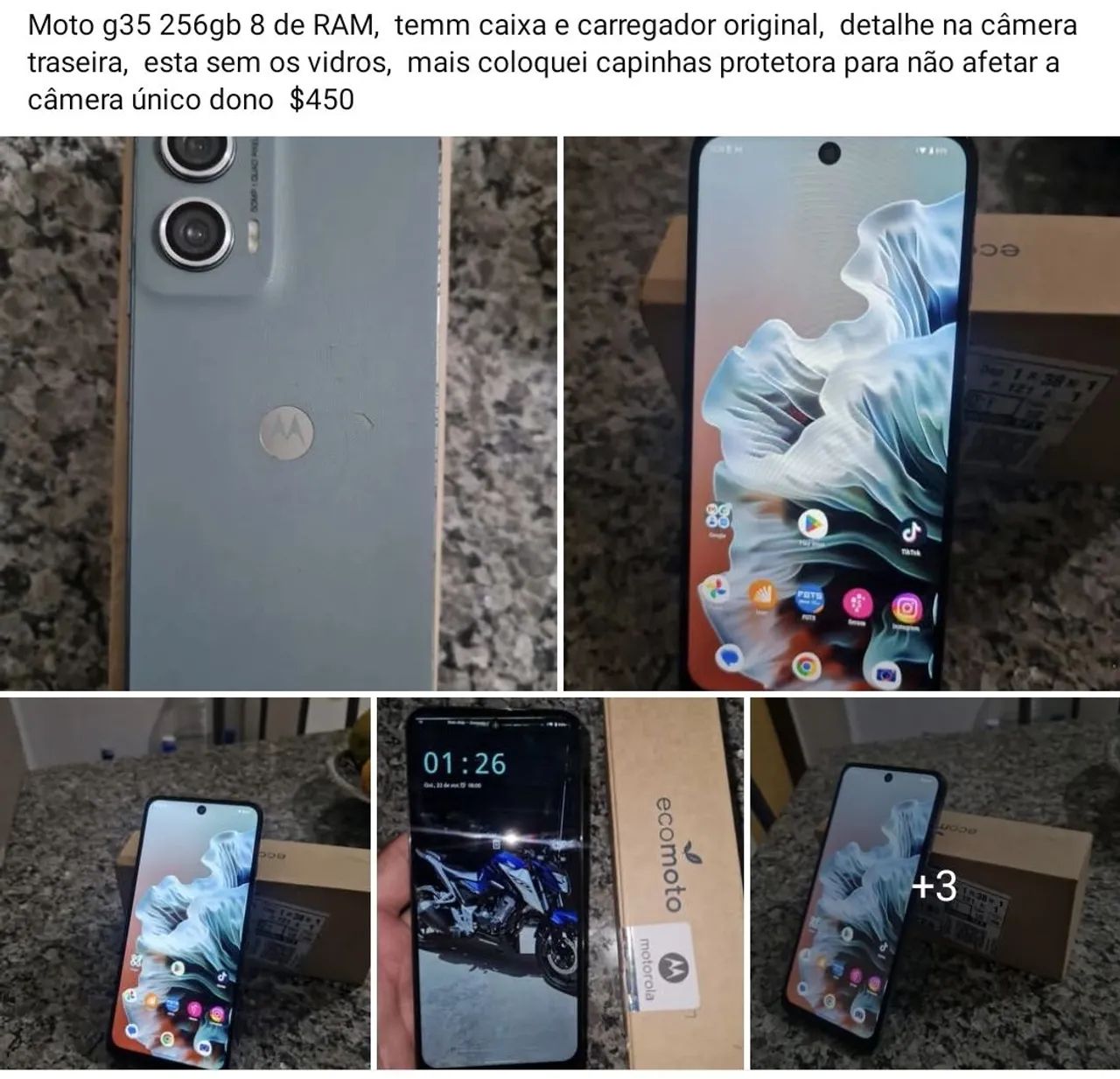 Moto g35 256gb 8 de RAM 